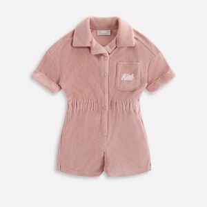 Kith kids terry romper in dusty quartz size xs